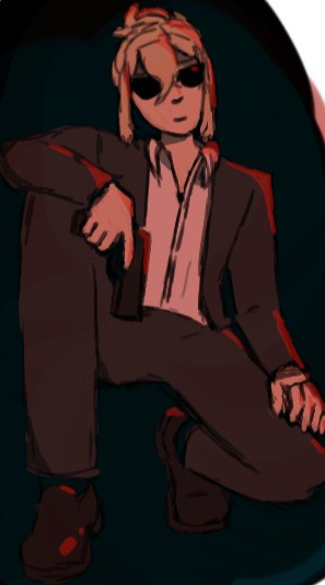 Fanart of Higuchi from Bsd looking very cool